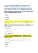 WGU D427 OBJECTIVE ASSESSMENT EXAM&ndash; QUESTIONS AND &NewLine;ANSWERS &vert; VERIFIED AND WELL DETAILED ANSWERS PLUS &NewLine;RATIONALES &vert; GUARANTEED PASS &vert; LATEST EXAM UPDATE &vert; EXAM &NewLine;PREP &vert; STUDY GUIDE &vert; PRACTICE TEST&vert; DOWNLOAD INSTANT PDF 