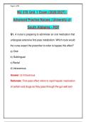 NU 578 Unit 1 Exam &lpar;2026&sol;2027&rpar; &vert;&NewLine;Advanced Practice Nurses &vert; University of&NewLine;South Alabama - PDF