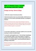 BIOD 171 Module 5 Exam Essential Microbiology &vert; Portage Learning Questions & Answers