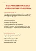 FAC-C CERTIFICATION EXAM NEWEST ACTUAL EXAM 250 &NewLine;QUESTIONS AND CORRECT DETAILED ANSWERS WITH &NewLine;EXPLANATIONS &lpar;VERIFIED ANSWERS&rpar; &vert;ALREADY GRADED A&plus; 