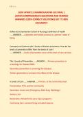 2026 UPDATE &vert;CHAMBERLAIN NR-222 FINAL &vert; &NewLine;LATEST&vert;COMPREHENSIVE QUESTIONS AND VERIFIED &NewLine;ANSWERS &lpar;100&percnt; CORRECT SOLUTIONS&rpar; GET IT 100&percnt; &NewLine;ACCURATE&excl;&excl;