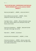 WGU NUTRITION D440 &vert; COMPREHENSIVE QUESTIONS AND &NewLine;VERIFIED ANSWERS &lpar;100&percnt; accurate solutions&rpar;&vert; ALREADY &NewLine;GRADED A&plus; 