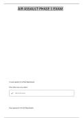 AIR ASSAULT PHASE 1 FORT BENNING COMPLETE QUESTIONS WITH VERIFIED CORRECT ANSWERS &vert;&vert; 100&percnt; GUARANTEED PASS NEWEST VERSION