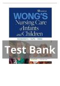 TEST BANK FOR Wong's Nursing Care of Infants and Children&comma; 12th Edition by Hockenberry ISBN&colon;9780323776707 COMPLETE GUIDE ALL CHAPTERS COVERED 100&percnt; VERIFIED A&plus; GRADE ASSURED&excl;&excl;&excl;&excl;&excl; NEW LATEST UPDATE&excl;&excl;&excl;&excl;&excl;