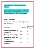 NUR 114 EXAM 2 &ndash; MEDICAL-SURGICAL &NewLine;NURSING&NewLine;Jefferson State Community College &vert; Complete &NewLine;100-Question Test Bank &vert; Verified Answers & &NewLine;Detailed Rationales &vert; 100&percnt; Pass Guarantee