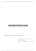 AIR ASSAULT PHASE 1 TEST BENNING NATIONAL GUARD WTU COMPLETE QUESTIONS WITH VERIFIED CORRECT ANSWERS 