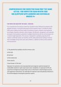 COMPREHENSIVE FIRE INSPECTOR EXAM PREP TEST BANK&NewLine;ACTUAL  FIRE INSPECTOR EXAM REVIEW 2026&vert;&NewLine;500 QUESTIONS WITH ANSWERS AND RATIONALES&NewLine;GRADED A&plus;&NewLine;