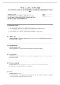 WGU D514 ANALYTICAL METHODS OF HEALTHCARE LEADERS EXAM 2026  COMPLETE EXAM QUESTIONS AND ANSWERS 100&percnt; VERIFIED A&plus; GRADE ASSURED&excl;&excl;&excl;&excl;&excl; NEW LATEST UPDATE&excl;&excl;&excl;&excl;&excl;
