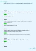 CFI CBCA UPDATED ACTUAL EXAM QUESTIONS CORRECT ANSWERS GRADED A PLUS