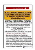 Alaska Journeyman Electrician Exam &ndash; Practice Question Bank&colon; 200 Questions with Verified Answers & Detailed Rationales &vert; NEC 2020 Aligned &vert; PSI Exam Prep &vert; 2026&sol;2027 Edition &vert; Guaranteed Pass &vert; Instant Download&NewLine;&NewLine;