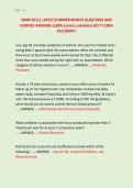 NRNP 6531&vert; LATEST&vert;COMPREHENSIVE QUESTIONS AND &NewLine;VERIFIED ANSWERS &lpar;100&percnt; Correct solutions&rpar; GET IT 100&percnt; &NewLine;ACCURATE&excl;&excl;