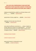 CDCA OSCE 2026 COMPREHENSIVE EXAM QUESTIONS &NewLine;&vert;FREQUENTLY TESTED QUESTIONS &vert;RECENTLY TESTING REAL &NewLine;EXAM QUESTIONS&vert;VERIFIED SOLUTIONS &lpar;100&percnt; CORRECT&rpar; 