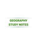 GEOGRAPHY NOTES