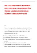 HESI Exit Comprehensive Assessment Final Exam 2026  Questions with Verified Answers and Rationales &vert; Graded A&plus; Premium Study Guide