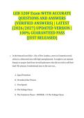 LEB 320F Exam WITH ACCURATE QUESTIONS AND ANSWERS &lpar;VERIFIED ANSWERS&rpar; &vert; LATEST &lpar;2026&sol;2027&rpar; UPDATED VERSION &vert; 100&percnt; GUARANTEED PASS &lbrace;JUST RELEASED&rcub;