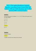 WGU C784 Applied Healthcare Statistics Objective Assessment Study Guide &vert; Latest 2026&sol;2027