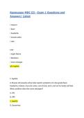 Rasmussen MDC III - Exam 1 Questions and Answers&vert; Latest