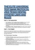 S-Tier Texas Dental Hygiene Jurisprudence & TSBDE Law Master Test Bank 2026&sol;2027 &vert; 55&plus; Exam Simulation Questions with Complete Rationales