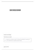 SEVI 3013 EXAM 1 QUESTIONS AND REVISED CORRECT ANSWERS &vert; GUARANTEE PASS&excl;&excl;