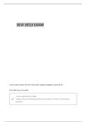 SEVI 3013 EXAM 2- UARK QUESTIONS AND REVISED CORRECT ANSWERS &vert; GUARANTEE PASS&excl;&excl;