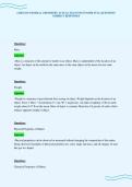 CHEM 103 GENERAL CHEMISTRY ACTUAL EXAM TEST PAPER FULL QUESTIONS&NewLine;CORRECT RESPONSES