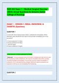 Galen NUR 265 Exam 1 Medical-Surgical Nursing &vert; 2026 Actual Questions & Answers Bank