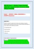 Galen NUR 265 Exam 1 Medical-Surgical Nursing &vert; 2026 Actual Questions & Answers Bank&NewLine;&NewLine;&NewLine;