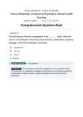 NSG526 &sol; NSG 526 Exam 3 &lpar;2026 &sol; 2027 Update&rpar;&colon; Clinical Modalities in Advanced Psychiatric Mental Health Nursing Practice &vert; Rated A Guide with Verified Answers - Wilkes