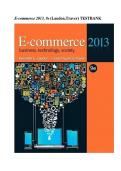 E-commerce 2013&comma; 9e &lpar;Laudon&comma;Traver&rpar; TESTBANK 