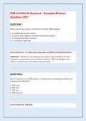 FME Certified Professional Exam Prep &vert; Complete Practice Questions 1-200 with Answers