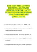 OECP EXAM WITH ACCURATE QUESTIONS AND ANSWERS &lpar;VERIFIED ANSWERS&rpar; &vert; LATEST &lpar;2026&sol;2027&rpar; UPDATED VERSION &vert; 100&percnt; GUARANTEED PASS &lbrace;JUST RELEASED&rcub;