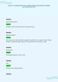 CHEM 121 COMPREHENSIVE EXAM SCRIPT COMPLETE QUESTIONS VERIFIED&NewLine;SOLUTIONS FORM TWO