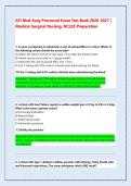 ATI Med-Surg Proctored Exam Test Bank 2026&sol;2027 &vert; Medical-Surgical NCLEX Prep Questions