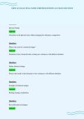 CHEM 121 EXAM 1 FINAL PAPER VERIFIED QUESTIONS ACCURATE SOLUTIONS
