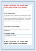 ATI Med-Surg Proctored Exam Test Bank 2026&sol;2027 &vert; Medical-Surgical NCLEX Prep Questions