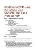 2026&sol;2027 S-Tier Test Bank&colon; Starting Out With Java 8th Edition &vert; 19&plus; Elite Questions&comma; Answers & Expert Analyses