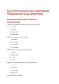 Relias Dysrhythmia Basic Test 35 Questions and Answers 2026&sol;2027 &lpar;Basic A Dysrhythmia&rpar;