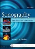 Test Bank For Sonography Principles and Instruments 9th Edition By Frederick W&period; Kremkau