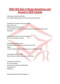 NSG 555 Quiz 4 Study Questions and Answers 2026 Update