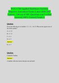 WGU C784 Applied Healthcare Statistics Objective Assessment Study Guide &vert; Latest 2026&sol;2027