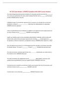 HIT 205 Exam Review &vert; UPDATED Questions with 100&percnt; Correct Answers &NewLine;
