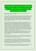 WGU D027 Advanced Pharmacology OA Test Bank & Study Guide &vert; Latest 2026&sol;2027