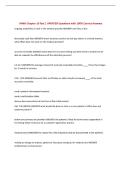 IHMO Chapter 10 Test &vert; UPDATED Questions with 100&percnt; Correct Answers&NewLine;