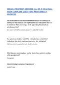 RELIAS&sol;PROPHECY GENERAL ICU RN A V3 ACTUAL EXAM COMPLETE QUESTIONS AND CORRECT ANSWERS&vert; LATEST 2026&sol;27