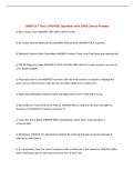 IHMO Ch 7 Test &vert; UPDATED Questions with 100&percnt; Correct Answers&NewLine;