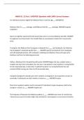 IHMO Ch&period; 12 Test &vert; UPDATED Questions with 100&percnt; Correct Answers&NewLine;