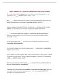 IHMO&colon; Chapter 4 Test &vert; UPDATED Questions with 100&percnt; Correct Answers&NewLine;
