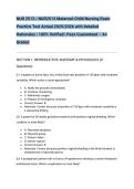 NUR 2513 &sol; NUR2513 Maternal-Child Nursing Exam Practice Test Actual 2025&sol;2026 with Detailed Rationales &vert; 100&percnt; Verified &vert; Pass Guaranteed &ndash; A&plus; Graded