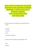 WGU C839 OA EXAM WITH ACCURATE QUESTIONS AND ANSWERS &lpar;VERIFIED ANSWERS&rpar; &vert; LATEST &lpar;2026&sol;2027&rpar; UPDATED VERSION &vert; 100&percnt; GUARANTEED PASS &lbrace;JUST RELEASED&rcub;