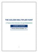 The Golden Multiplier Hunt&colon; Multiplication Treasure Hunt Adventure &vert; Math Games &vert; Math Activities &vert; Math Adventure &vert; Math Practice &vert; Test and Exam Prep &vert; Math Worksheets